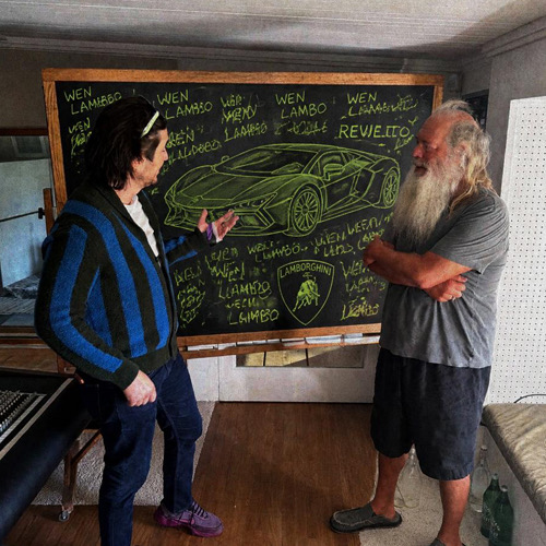 Wen Lambo chalkboard concept art